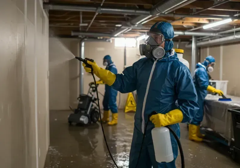 Basement Sanitization and Antimicrobial Treatment process in Central City, KY